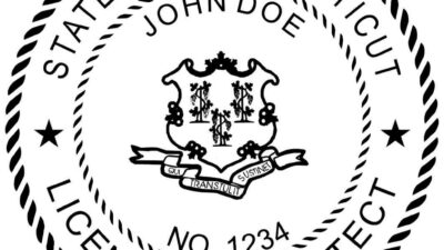 Connecticut's Architecture License stamp