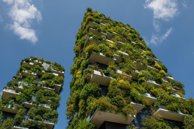Buildings with vertical forest