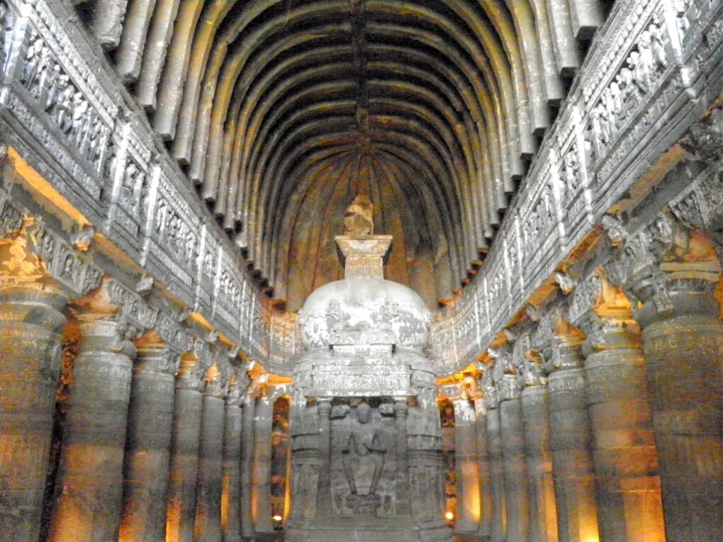 Inside Ajanta caves